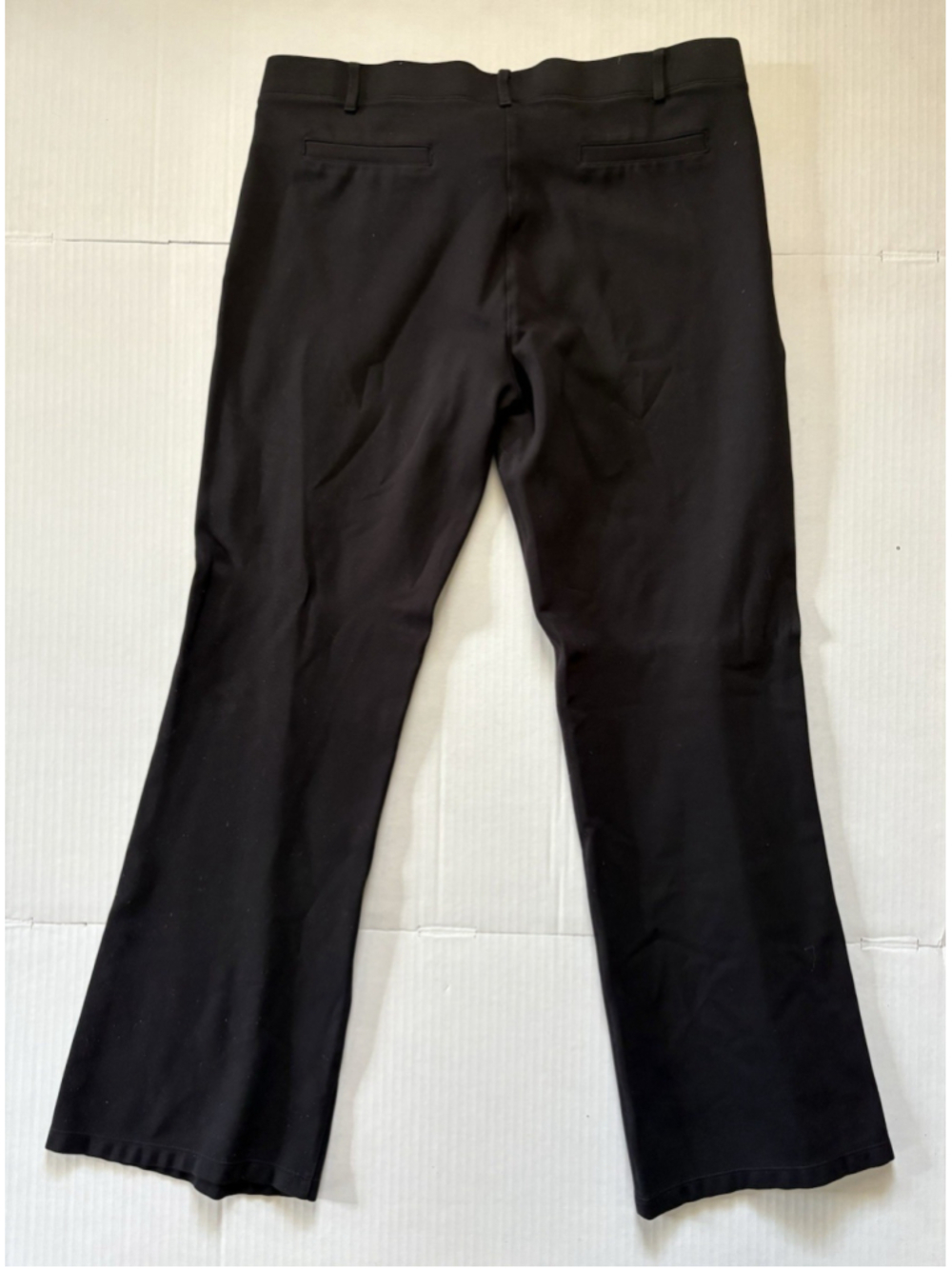 Betabrand Straight Leg Dress Pant | Black | Women's XL Stretchy Soft - Picture 4 of 7